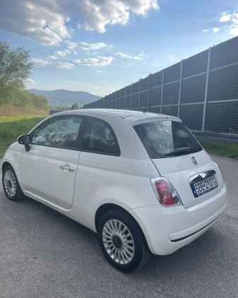 Fiat 500 cena 17800 przebieg: 159000, rok produkcji 2008 z Biała małe 301
